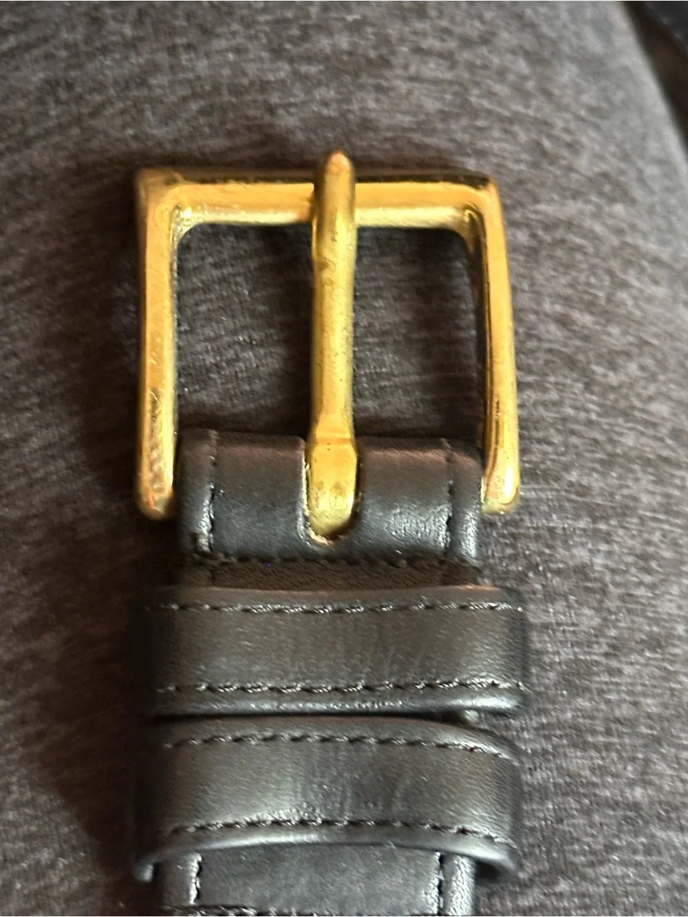 Coach vintage leather belt 42” black made in New York City brass hardware